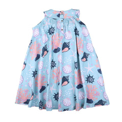 Short sleeve dress made of cotton (organic)