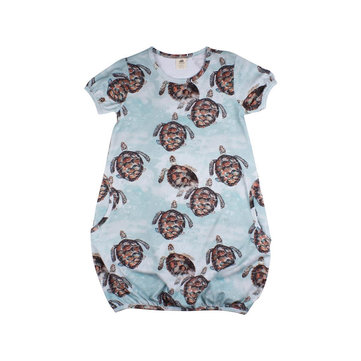 Short sleeve dress made of cotton (organic)