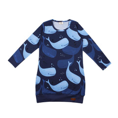 Langarm Kleid aus Baumwolle (Bio)