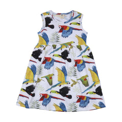 Kurzarm Kleid aus Baumwolle (Bio)