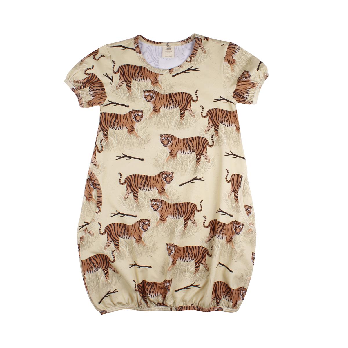 Short sleeve dress made of cotton (organic)