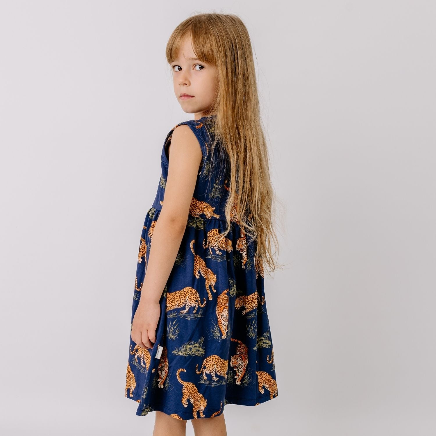 Tigers and Leopards-Sleeveless Dress