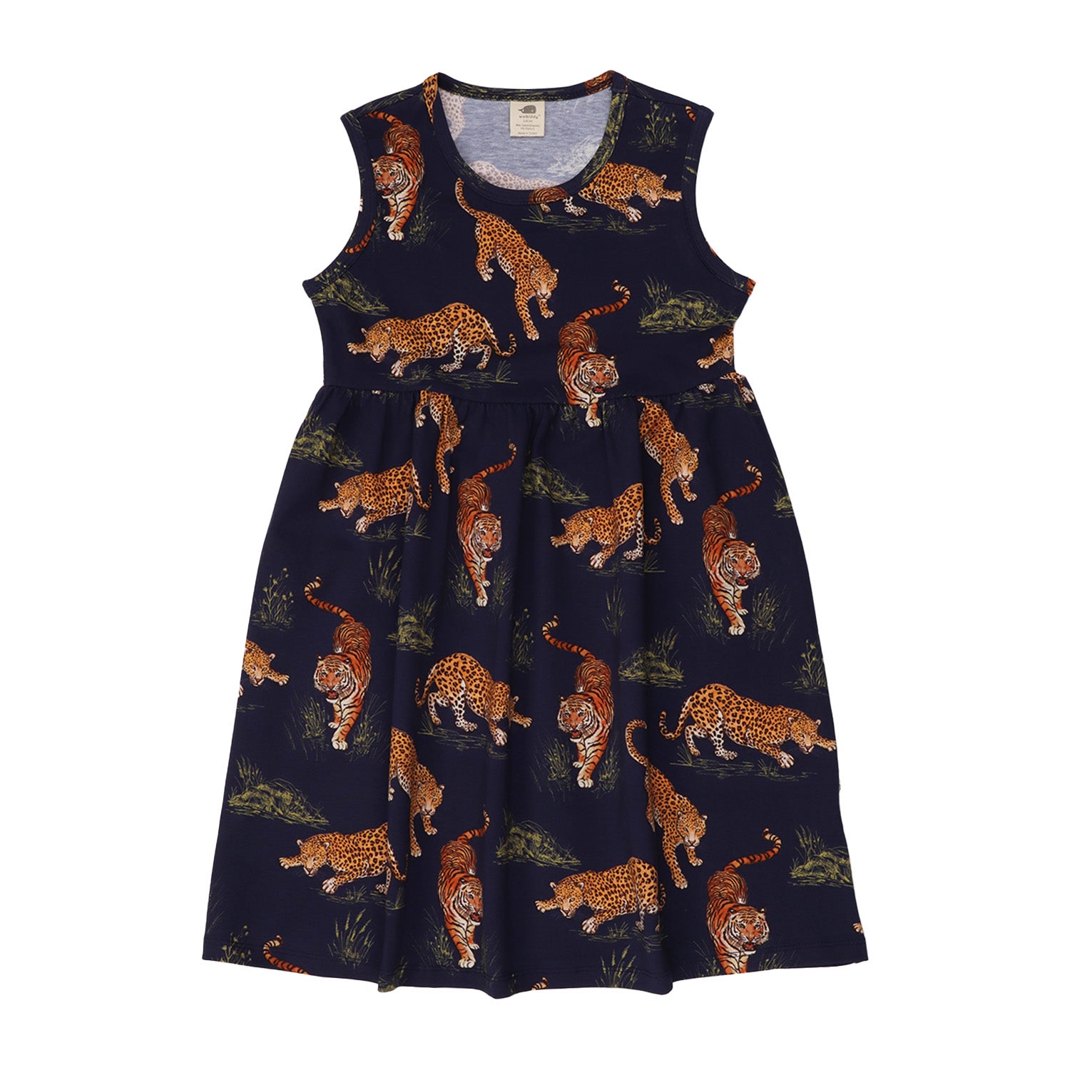 Tigers and Leopards-Sleeveless Dress