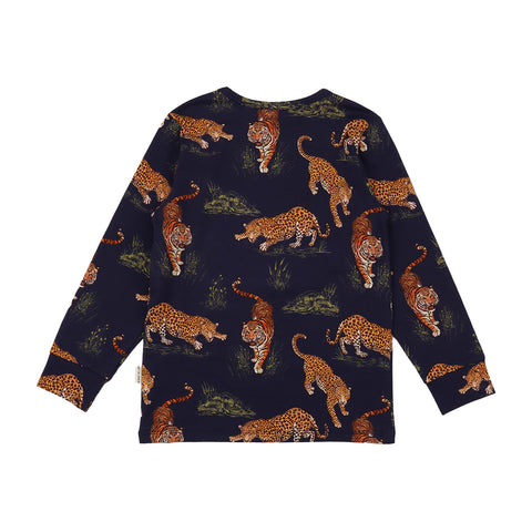 Tigers and Leopards Schlafanzug für Kinder – Walkiddy nachhaltige Kindermode aus Bio-Baumwolle