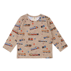 Camiseta de trenes diminutos