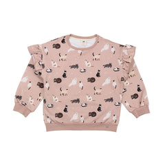 Varios Gatos - Sudadera Volantes
