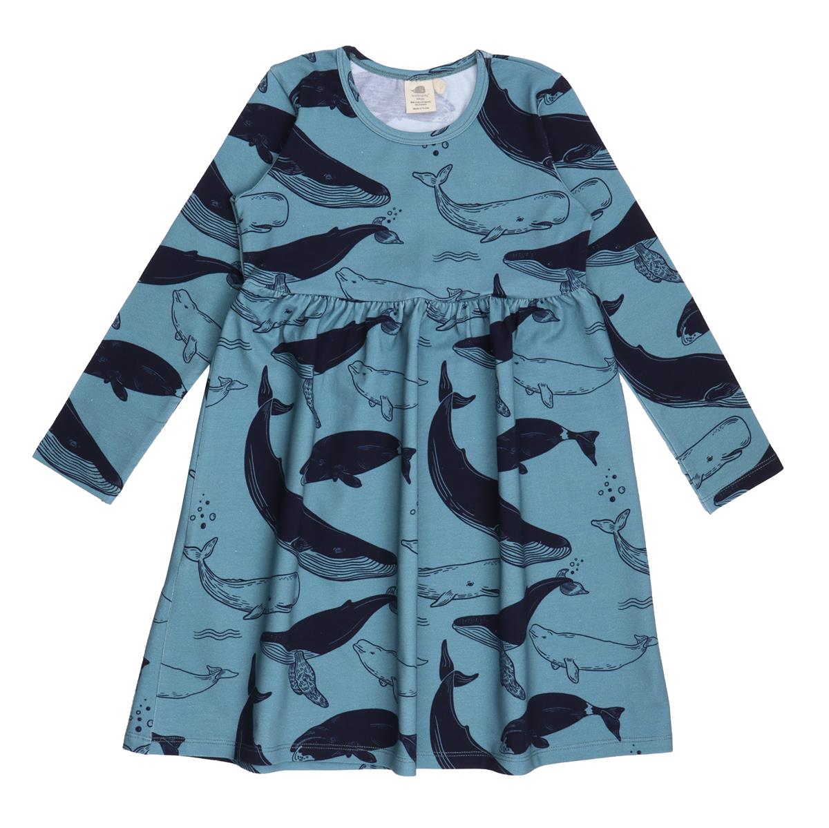 Long sleeve dress made of cotton (organic)