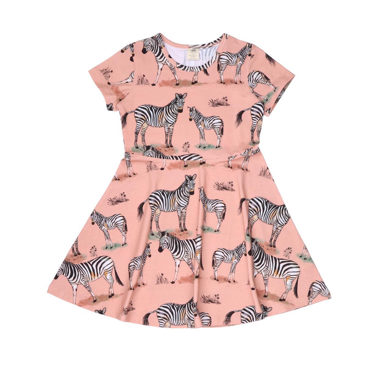 Short sleeve dress made of cotton (organic)