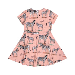 Short sleeve dress made of cotton (organic)