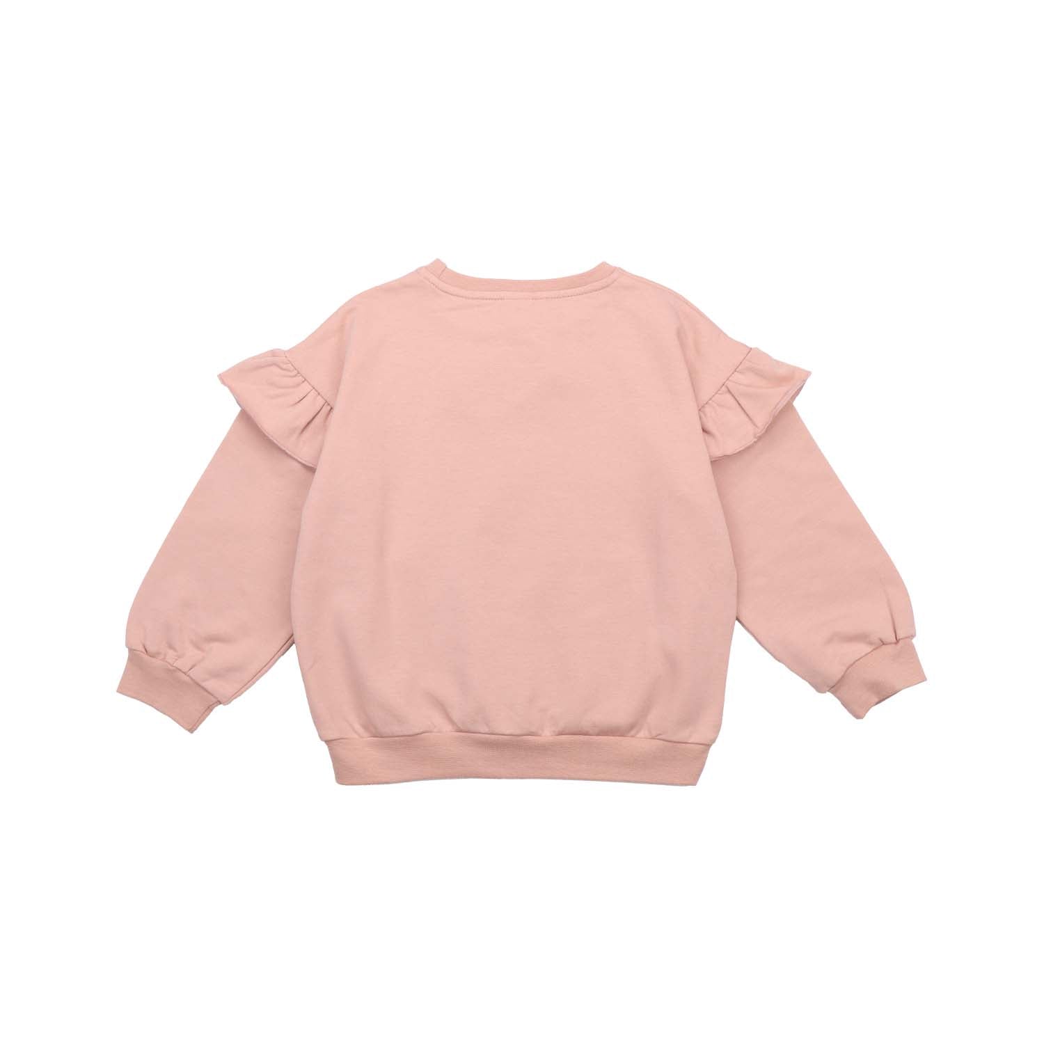 Cat Pink - Ruffle Sweatshirt