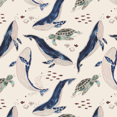 Balene e tartarughe marine - Leggings