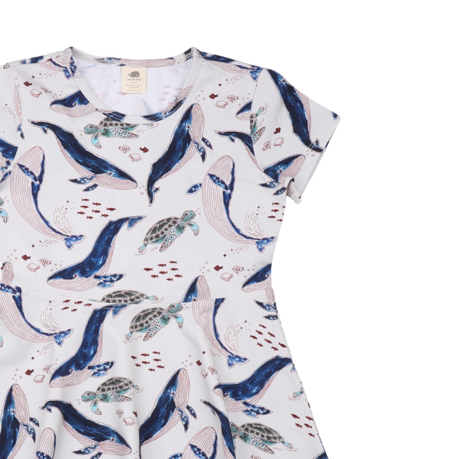 Whales & Sea Turtles - Skater Dress