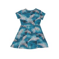 Kurzarm Kleid aus Baumwolle (Bio)