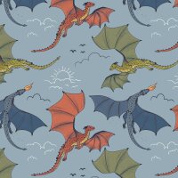 Colorful Dragons - Skater Dress